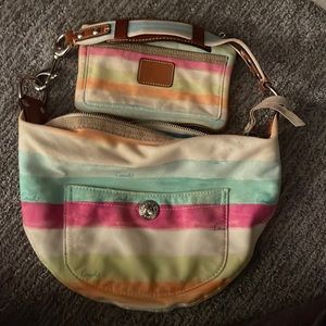 Coach bag and matching wallet